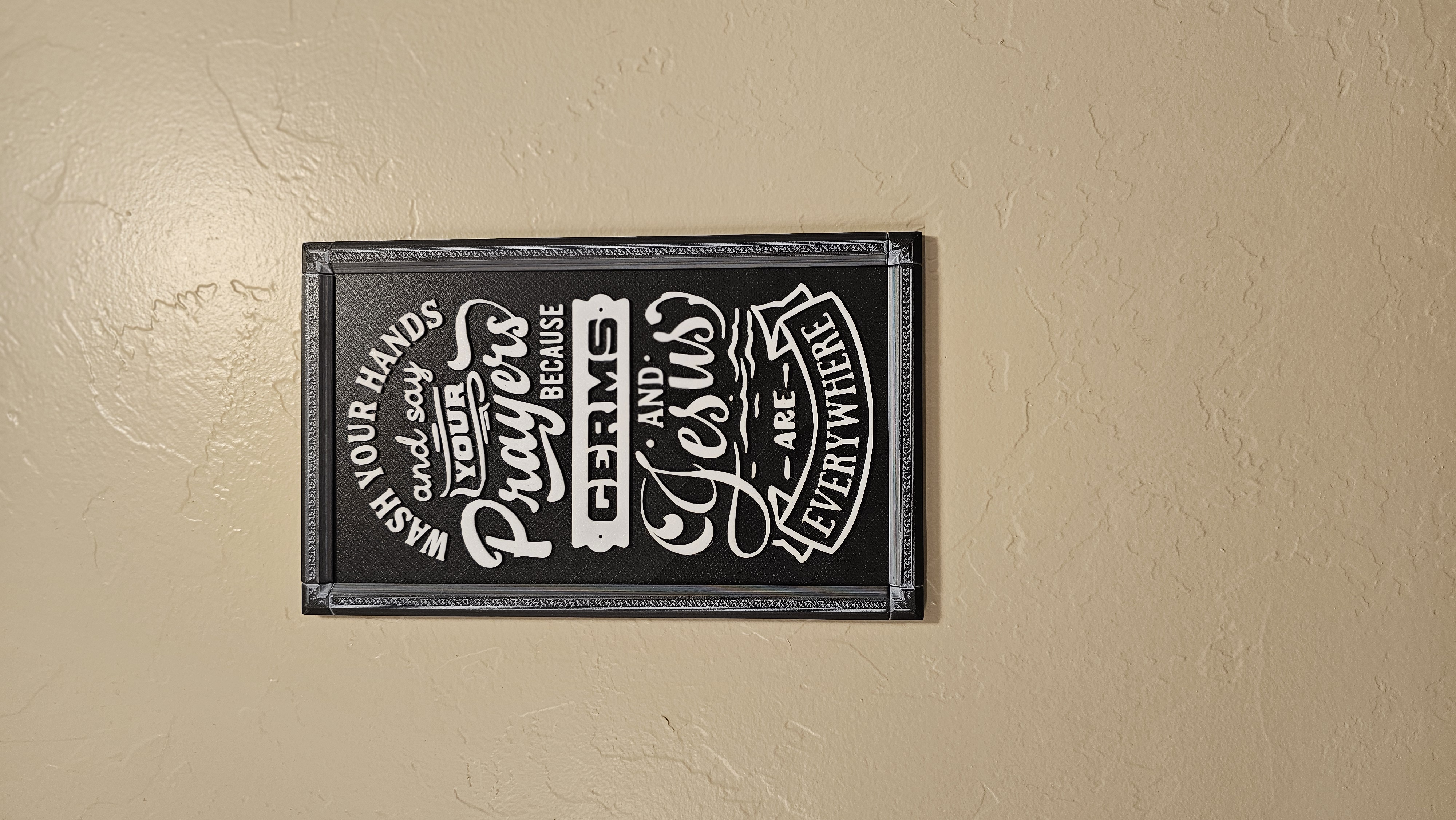 Decorative Craft Sign - 3D printed home decor sign